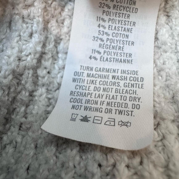 Aerie Joggers Womens Small Cream Cotton Waffle Knit Lounge Pants Minimalist - Picture 3 of 8